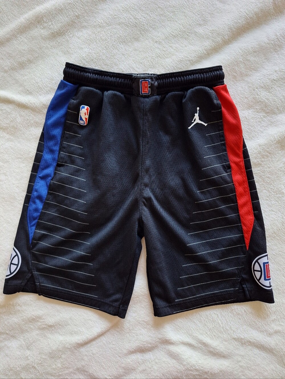 Jordan LA Clippers Statement Edition Basketball Shorts Black Youth Large L Boys